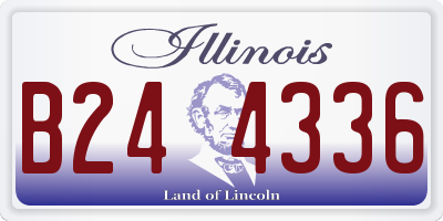 IL license plate B244336