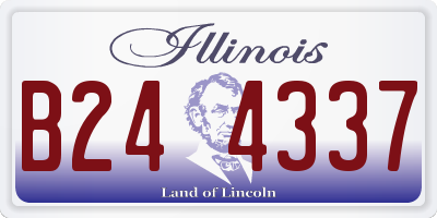 IL license plate B244337