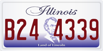 IL license plate B244339