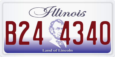 IL license plate B244340