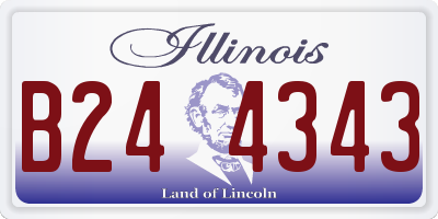 IL license plate B244343