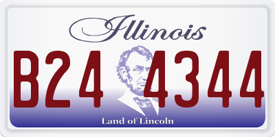 IL license plate B244344