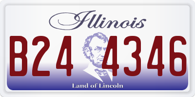 IL license plate B244346