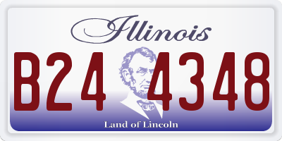 IL license plate B244348