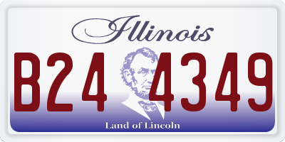 IL license plate B244349