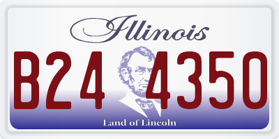 IL license plate B244350
