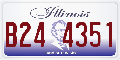 IL license plate B244351