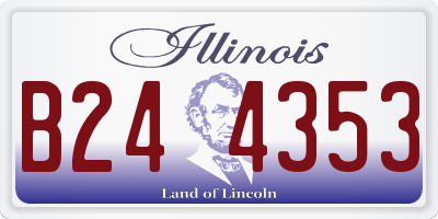 IL license plate B244353