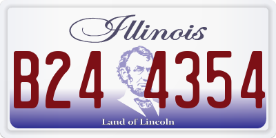IL license plate B244354