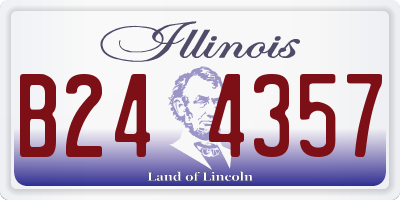 IL license plate B244357