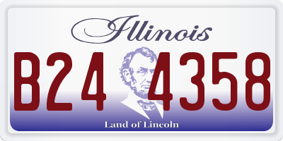 IL license plate B244358