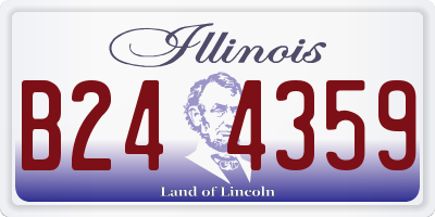 IL license plate B244359