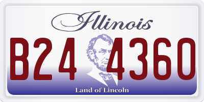 IL license plate B244360