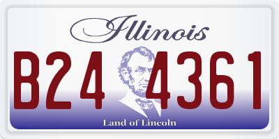IL license plate B244361