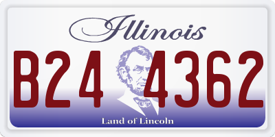 IL license plate B244362