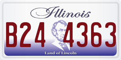 IL license plate B244363