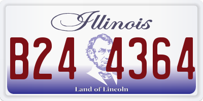 IL license plate B244364