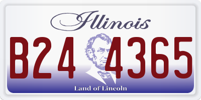 IL license plate B244365
