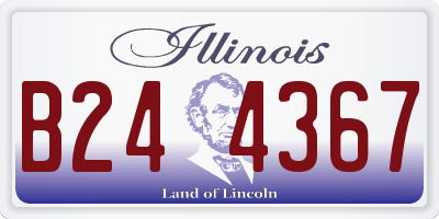 IL license plate B244367