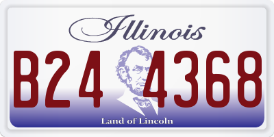 IL license plate B244368