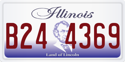 IL license plate B244369