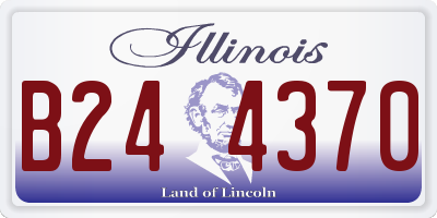 IL license plate B244370