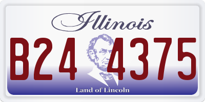 IL license plate B244375