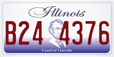 IL license plate B244376