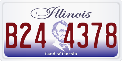 IL license plate B244378