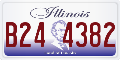 IL license plate B244382