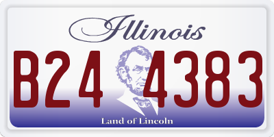 IL license plate B244383