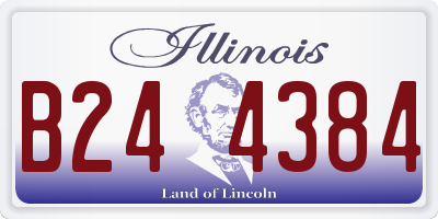 IL license plate B244384