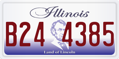 IL license plate B244385