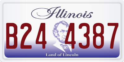 IL license plate B244387