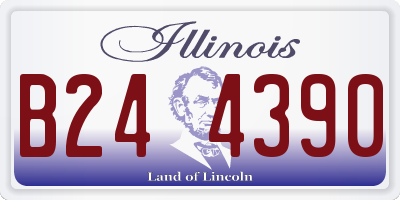 IL license plate B244390