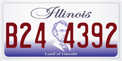 IL license plate B244392