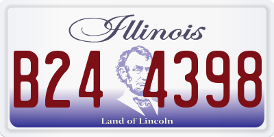 IL license plate B244398