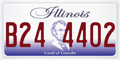 IL license plate B244402