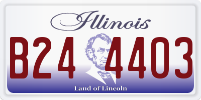 IL license plate B244403