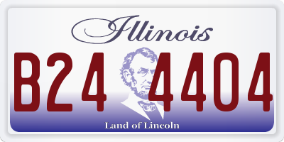 IL license plate B244404