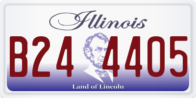 IL license plate B244405