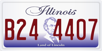 IL license plate B244407
