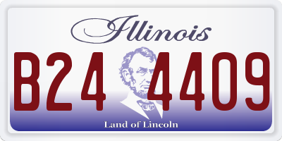 IL license plate B244409