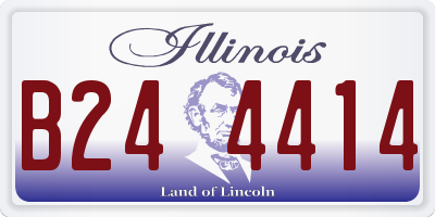 IL license plate B244414