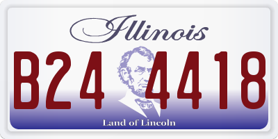 IL license plate B244418