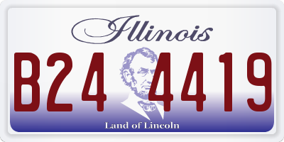 IL license plate B244419