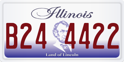 IL license plate B244422