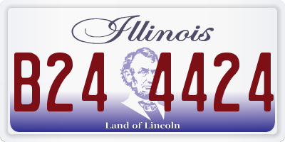 IL license plate B244424