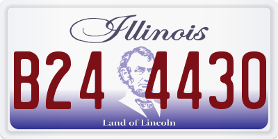 IL license plate B244430