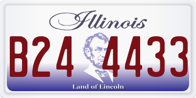 IL license plate B244433
